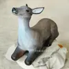 Esculturas de Animales de Fibra de Vidrio, Imitación de Ciervo Salvaje, Decoraciones Exteriores para Paisajismo de Jardín, Hechas a Medida