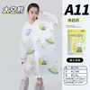 Impermeable No Desechable con Visera Peva Adulto Viaje Senderismo Engrosado Impermeable Portátil Largo de una Pieza