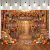 Nuevo telón de fondo de tela de otoño para Acción de Gracias transfronterizo, calabaza, espantapájaros, fondo para fotos, pancarta de decoración para fiestas, hecho a medida con tu propia imagen