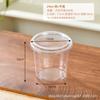 Vaso de Plástico Transparente Desechable con Taza Gruesa y Moderna para Fruta Cortada, Caja Desechable, Vaso de Plástico Transparente, Ensalada, Hielo en Polvo, Ensalada de Frutas, Caja de Embalaje para Puesto