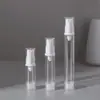 Botella de almacenamiento sellada al vacío botella rociadora de loción botella de bomba cosmética para crema de ojos botella pequeña portátil transparente de alta gama