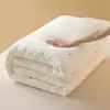 Colcha para Todas las Estaciones, Colcha de Fibra de Soja, Colcha de Aire Acondicionado, Colcha de Primavera y Otoño, Colcha de Invierno para Dormitorio de Estudiantes Individual, Núcleo de Colcha de Algodón Doble