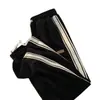 Calças de veludo cotelê pesadas, moda primavera e outono, marca de moda, calça de moletom solta casual, calça esportiva americana retrô com forro de lã