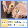 Uñas postizas estampadas cortas, medianas y largas de fábrica, con diseño de armadura, productos terminados en caja, venta al por mayor, se pueden personalizar según muestras