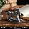 Caballo Mecedora de Madera Creativo Nórdico Adorno de Escritorio para el Hogar, Sala de Estar, Estantería, Habitación Infantil, Lindo Accesorio para Fotografía