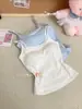 [Mupu Huaxin] Estilo BM, camisola de encaje pura y seductora, lencería para mujer, top corto