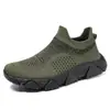 Nuevos Zapatos Casuales de Punto Fly para Primavera y Verano, Zapatos Deportivos de Moda para Hombre con Suela Gruesa, Zapatos Perezosos, Zapatos para Correr