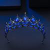 Tiara de Reina Nupcial Europea y Americana Accesorios para el Cabello Amazon Más Vendido Rendimiento Pasarela Aleación Diamante Tiara Accesorios para Vestido