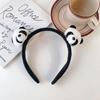 Nueva Linda Banda para el Cabello de Muñeca Panda Tridimensional de Dibujos Animados Panda Banda para el Cabello para Niños Lavar la Cara Maquillaje Banda para el Cabello de Presión