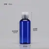 Botellas de Plástico Transparentes con Tapa abatible en stock 30 50 100ml Flexibles para Loción Cosmética Botellas Dispensadoras con Tapa de Mariposa