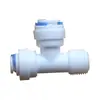 Accesorios Universales para Purificador de Agua Rosca Macho de 3/8 de Pulgada a Conector Rápido de 1/4 de Pulgada Conector Rápido de 3/8 de Pulgada Adaptador en T de 3/8 de Pulgada Rosca Lateral de 3/8 de Pulgada 16.5mm
