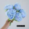 Venta al por mayor de fábrica flor artificial europea atada a mano 5 peonías decoración para el hogar flor falsa suministros para boda adornos al por mayor