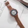 Reloj Electrónico de Silicona Poroso Transpirable Más Vendido Transfronterizo, Reloj Deportivo Multifuncional Luminoso Impermeable para Exteriores para Hombres y Mujeres