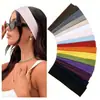 Faixa de Cabeça Elástica Fina Multicor Amazon Esportes Fitness Yoga Europeia e Americana Absorvente de Suor Antiperspirante Faixa de Cabeça Cor Sólida Transfronteiriça