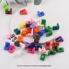 Cuentas Acrílicas de Letras Inglesas de Agujero Grande de Colores Material para Cadena de Teléfono Móvil Hecha a Mano DIY Joyería con Cuentas Pequeños Accesorios