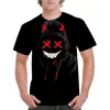 Camiseta de manga curta nova para comércio exterior de Halloween, impressão digital 3D, jaqueta casual para adultos e crianças, primeira geração de cabelo