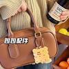Lindo Colgante Llavero de Pan de Cocina Capibara Colgante Creativo Corazón de Niña Mochila Colgante Pequeño Regalo