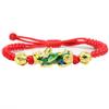 Pulseira que muda de cor sensível à temperatura pulseira tecida à mão masculina e feminina pulseira com galvanoplastia 3D fornecimento direto da fábrica atacado