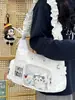 Bolsa Ita Shuai Mijia Estilo Japonés con Patrón de Estrellas para Mujer, Bolso de Hombro de Gran Capacidad, Estilo Dulce para Niñas, Bolso Cruzado para Estudiantes de Secundaria