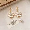 Brincos de Cerâmica com Esmalte Pingado Verde Menta Fresco Estilo Coreano para Mulheres Brincos de Tarraxa Verde Floresta de Verão Brincos de Flor Esmaltada Geométricos de Alta Qualidade