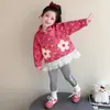 Casaco Infantil Primavera e Outono 2026 Nova Moda Doce Jaqueta para Crianças, Menina Bebê Desenho Animado Casual Manga Longa Top Tendência