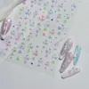 Tomoni&MoShi Pegatinas para Uñas Jelly Estilo Francés Dulce Soñador Pegatinas para Uñas DIY Mariposa Pegatina Completa Material