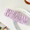 Faixa de cabelo de lavagem facial de pelúcia Artefato à prova de umidade feminino Headband especial para lavar e gargarejar Faixa de cabelo simples antiderrapante Presser Grampo de cabelo