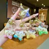 Llavero Creativo Serie Océano Relleno de Aceite Pez Payaso Estrella de Mar Pez Pequeño Colgante de Bolso Decoración de Llavero