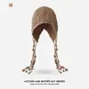 Nuevo Sombrero de Lana Cálido con Borlas para Otoño e Invierno, Gorro Tejido a Mano para Mujer, Versátil, Moderno, Estilo Étnico, Sombrero de Punto
