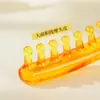 Peine Masajeador de Cuero Cabelludo con Mango Largo y Dientes Cortos Cabezal de Resina Meridianos Belleza Antiestático Terapia Capilar Tabla de Masajeador Raspador