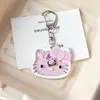 Accesorios Acrílicos de Gato que se Mueven Gato Kt Nuevo Llavero Hecho a Mano DIY Colgante para Bolso Accesorios para Llaves de Coche