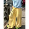 Pantalones de chándal nuevos con estampado de estrellas y rayas, estilo de alta calle americano, pantalones anchos holgados, marca de moda, fluidos, pantalones largos casuales a la moda