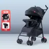Cochecito de bebé que se puede sentar y acostar, Ultraligero, Portátil, Sencillo, Cochecito tipo sombrilla para bebé con absorción de impactos, Plegable, Cochecito para niños