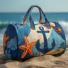 2026 Nueva Serie Náutica Retro Transfronteriza Bolsa de Viaje Acolchada Portátil para Distancias Cortas Bolsa Deportiva Multifuncional para Fitness