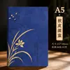 Conjunto de cadernos corporativos personalizados com design moderno de orquídea, conjunto de caixa de presente com planner criativo, caderno de presente para reconhecimento de cliente