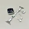 Borboleta Prateada é adequada para pulseira de relógio iWatch s11, pulseira Apple Watch, pulseira applewatch s10 para homens e mulheres
