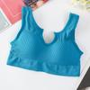 Sujetador Push-Up para Yoga con Almohadillas Integradas, Top Camisola para Mujer, Bralette de Cobertura Total