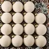 15 Piezas Nuevo Producto Transfronterizo 6/8cm Bolas de Navidad Afelpadas para el Hogar, Uso Diario, Centros Comerciales y Ocasiones Festivas, Exquisitos Adornos de Bolas de Navidad