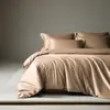 Auténtico Algodón de Fibra Larga 100S Importado Lujo Ligero Gama Alta Todo Algodón Juego de Cuatro Piezas Sábana de Algodón Puro Sábana Ajustable Funda de Edredón Ropa de Cama de Alta Gama