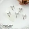 Pedras de Strass para Nail Art da Série Zircônia de Luxo Leve, Pingente de Estrela-do-Mar Versátil Deslumbrante e Luxuoso, Pedras de Strass para Unhas Laço