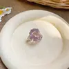 Pendientes Colgantes Ovalados de Circonita Super Brillantes Set de Joyería Exquisito de Nicho Pequeño de Alta Gama Collar Anillo Moda Versátil
