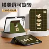 Case Protetor Retro 720 graus Adequado para Tablet Apple iPad 11 conjuntos air8/7/6 rotativo 13 polegadas verde mini1