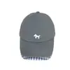 Gorra de Béisbol Suave Estilo Coreano para Mujer con Bordado de Cachorro, Visera a Cuadros de Doble Capa, Versátil, Adelgazante para el Rostro, Gorra tipo Pato Protector Solar para Hombre