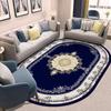 Alfombra Ovalada para Sala de Estar Estilo Persa Europeo y Americano Retro Ins Alfombrilla para Piso de Entrada de Dormitorio Alfombrilla para Pies