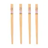 Pares de hashis de bambu de cinco cores com padrão de mármore, hashis à prova de mofo, hashis domésticos, 10 pares por pessoa, antiderrapantes, um hashi por pessoa, hashis de madeira