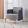 Sofá individual moderno y sencillo para habitación de hotel, sillón tigre, conjunto de sofá para sala de estar, sofá pata de gallo para alojamiento familiar