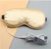 Antifaz de vapor caliente con calefacción enchufable USB para aliviar la fatiga ocular, antifaz para dormir con compresa caliente sombreado lindo con logo