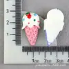 Brinquedo Alimentício de Morango Cola de Creme Acessórios de Resina para Joias DIY Caixa de Armazenamento Casquinha de Sorvete Copo d'Água Material para Capa de Celular
