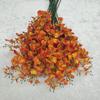 Cor de Outono Flor de Orquídea Dançante de Quatro Pétalas Decoração de Casamento Tecido de Seda Flor Artificial Orquídea Simulação Decoração de Sala de Estar Quarto Orquídea Dançante
