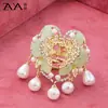 Pinza para el Cabello con Borla de Perla y Pintura de Mariposa de Hada Super Estilo Coreano Celebridad de Internet Horquilla con Pedrería Accesorios Metálicos para el Cabello